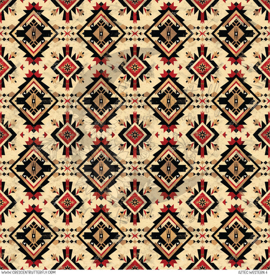 Aztec Western 4 Printed Vinyl Sheet/Wrap