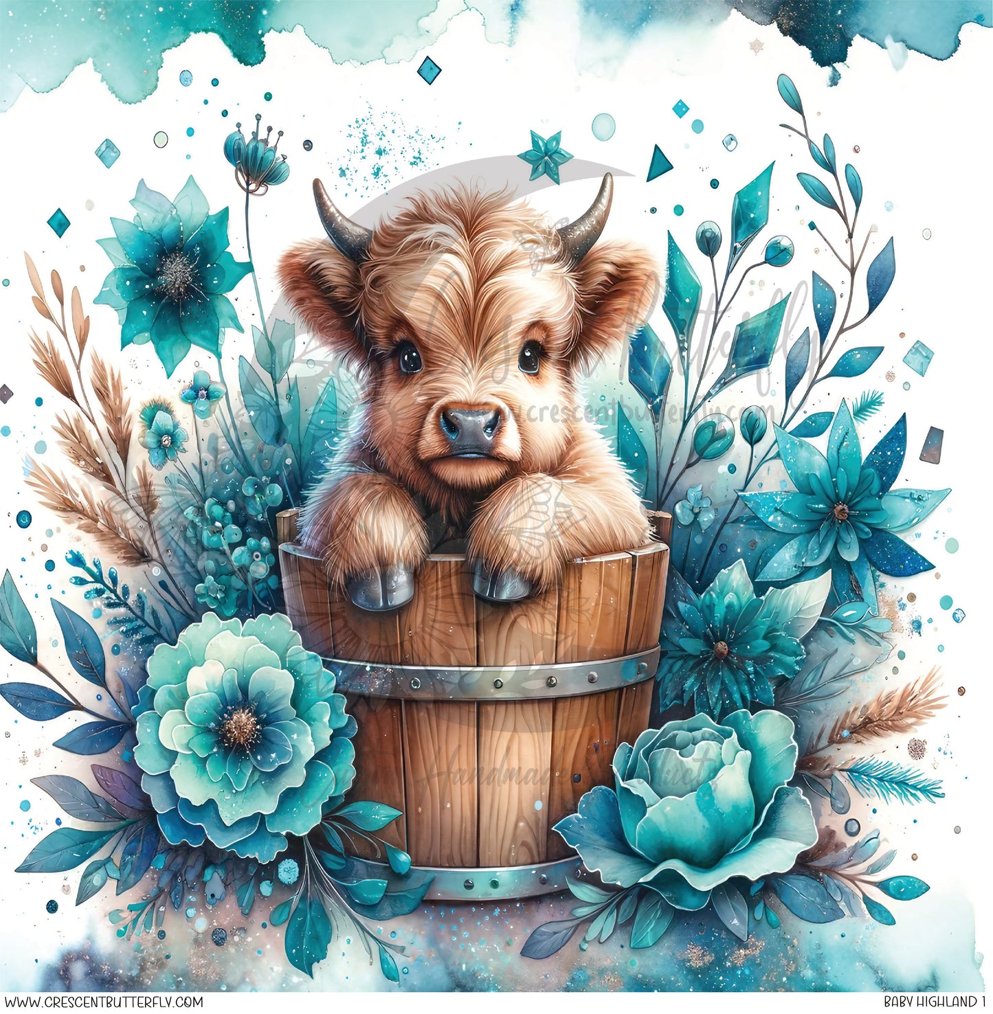 Baby Highland 1 Printed Vinyl Sheet/Wrap