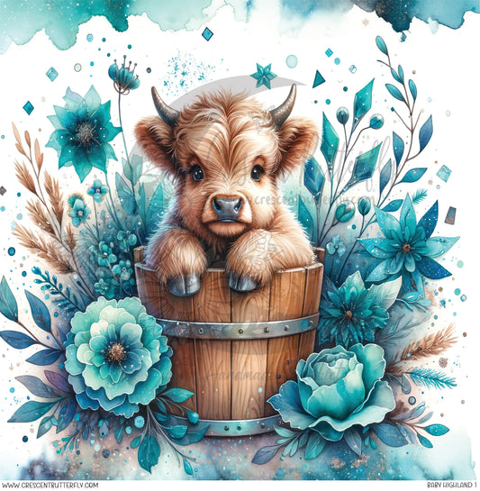 Baby Highland 1 Printed Vinyl Sheet/Wrap