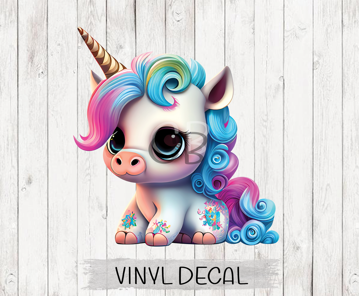 Baby Unicorn 5 Decal