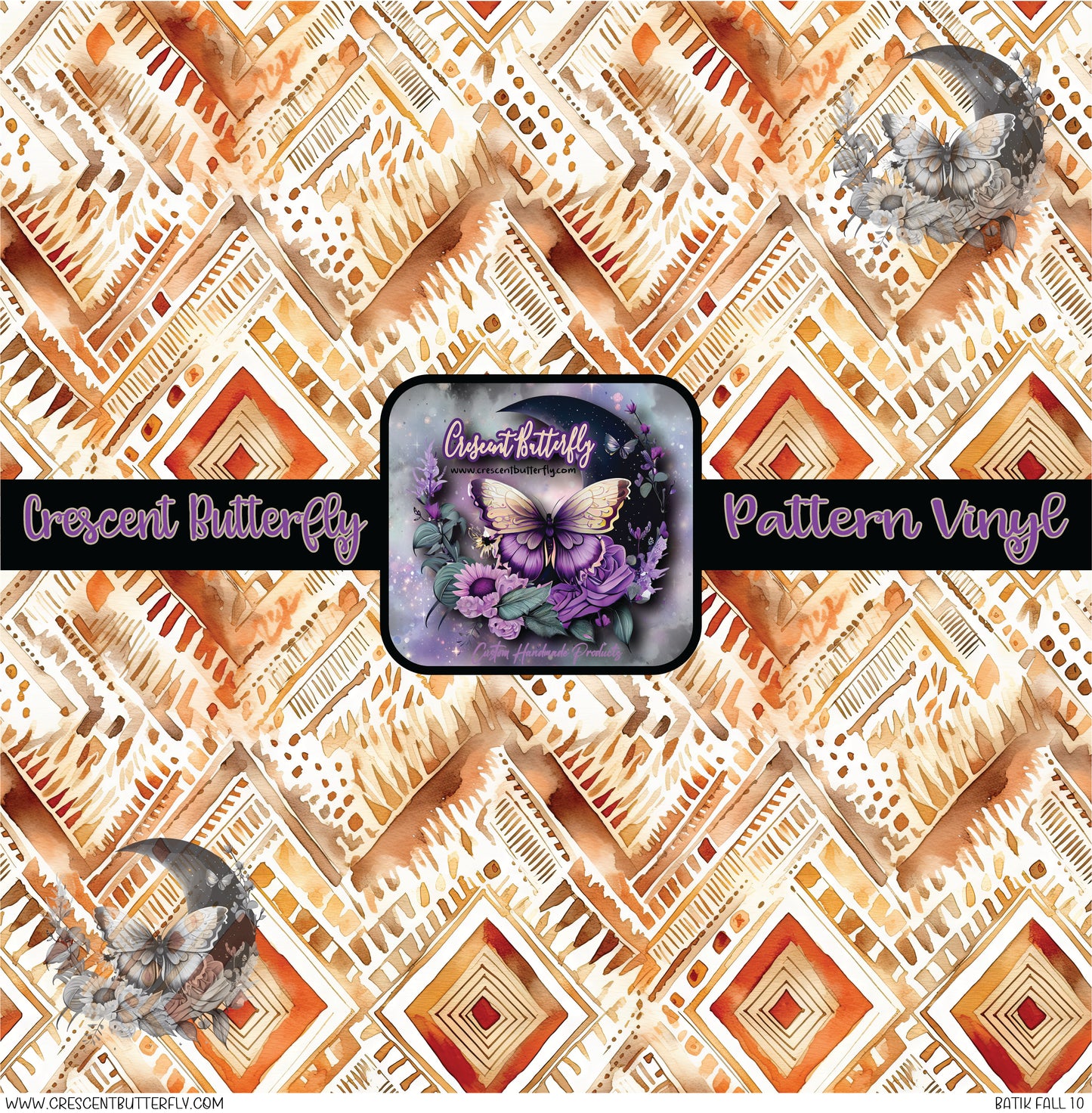 Batik Fall 10 Printed Vinyl Sheet/Wrap