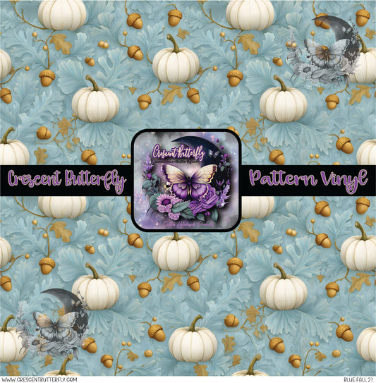 Blue Fall 21 Printed Vinyl Sheet/Wrap