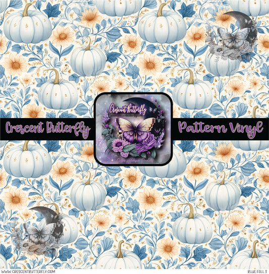 Blue Fall 3 Printed Vinyl Sheet/Wrap