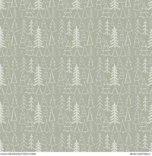 Boho Christmas 4 Printed Vinyl Sheet/Wrap