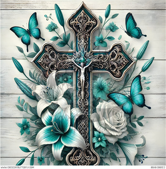 Boho Cross 2 Printed Vinyl Sheet/Wrap