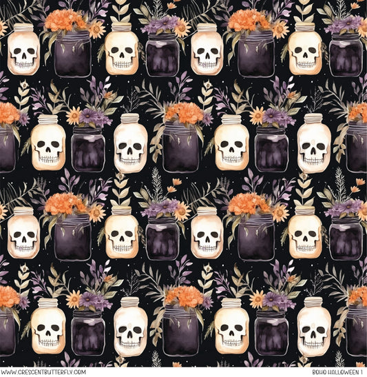 Boho Halloween 1 Printed Vinyl Sheet/Wrap