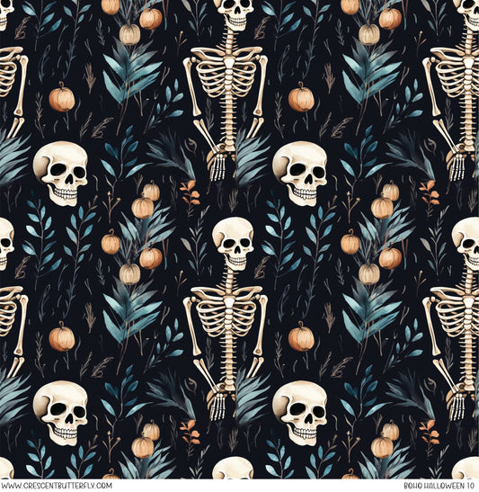 Boho Halloween 10 Printed Vinyl Sheet/Wrap