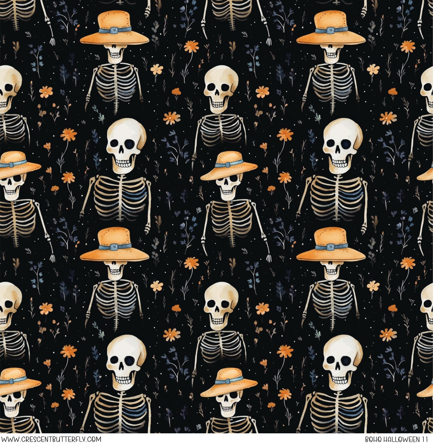 Boho Halloween 11 Printed Vinyl Sheet/Wrap