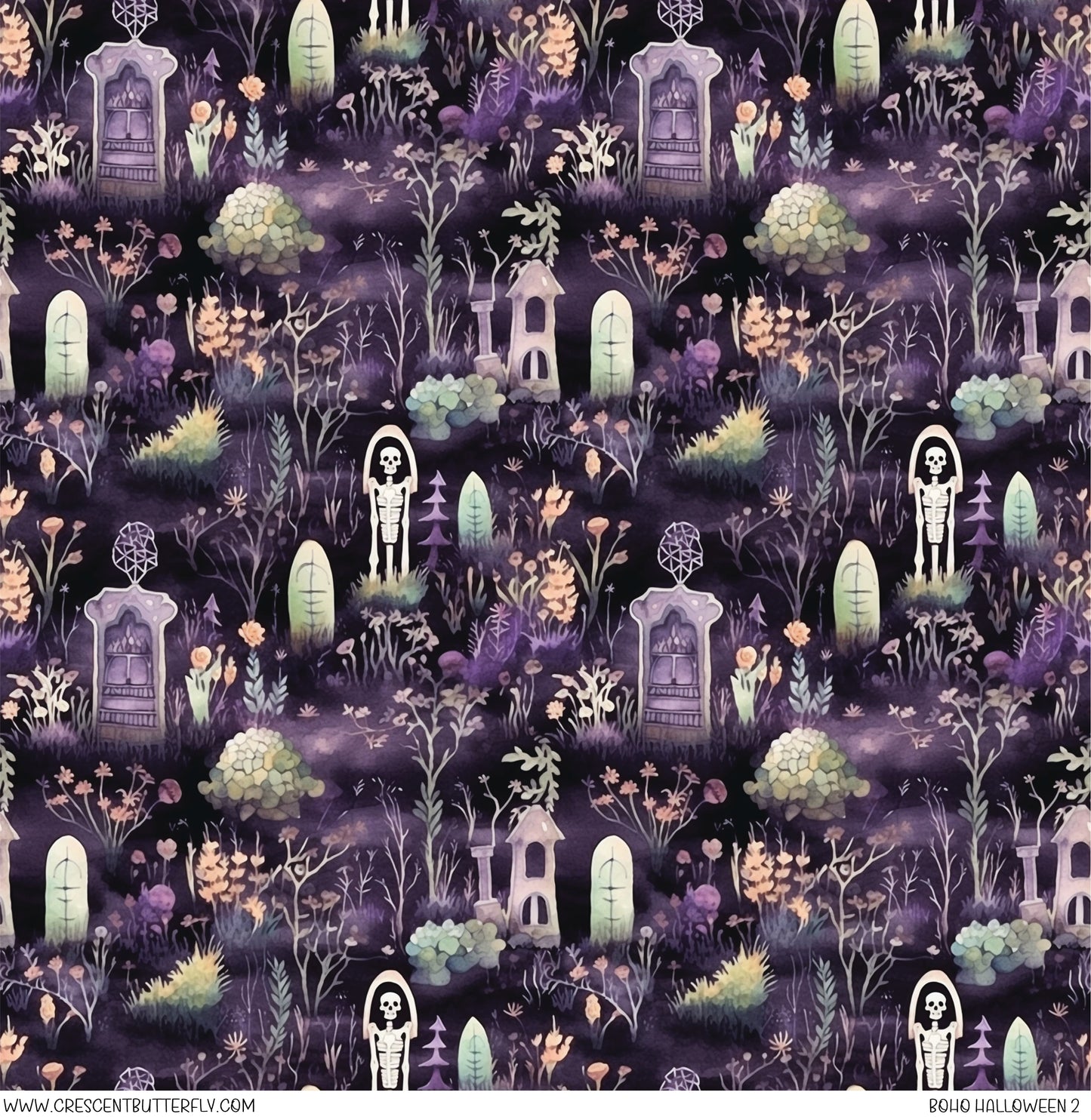 Boho Halloween 2 Printed Vinyl Sheet/Wrap