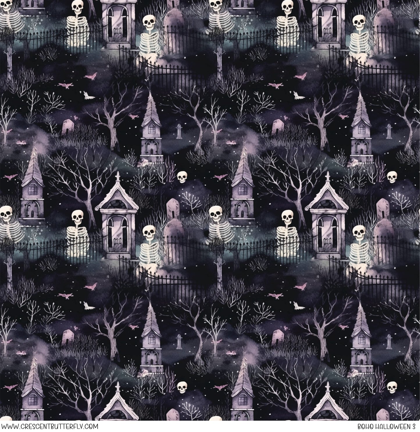 Boho Halloween 3 Printed Vinyl Sheet/Wrap