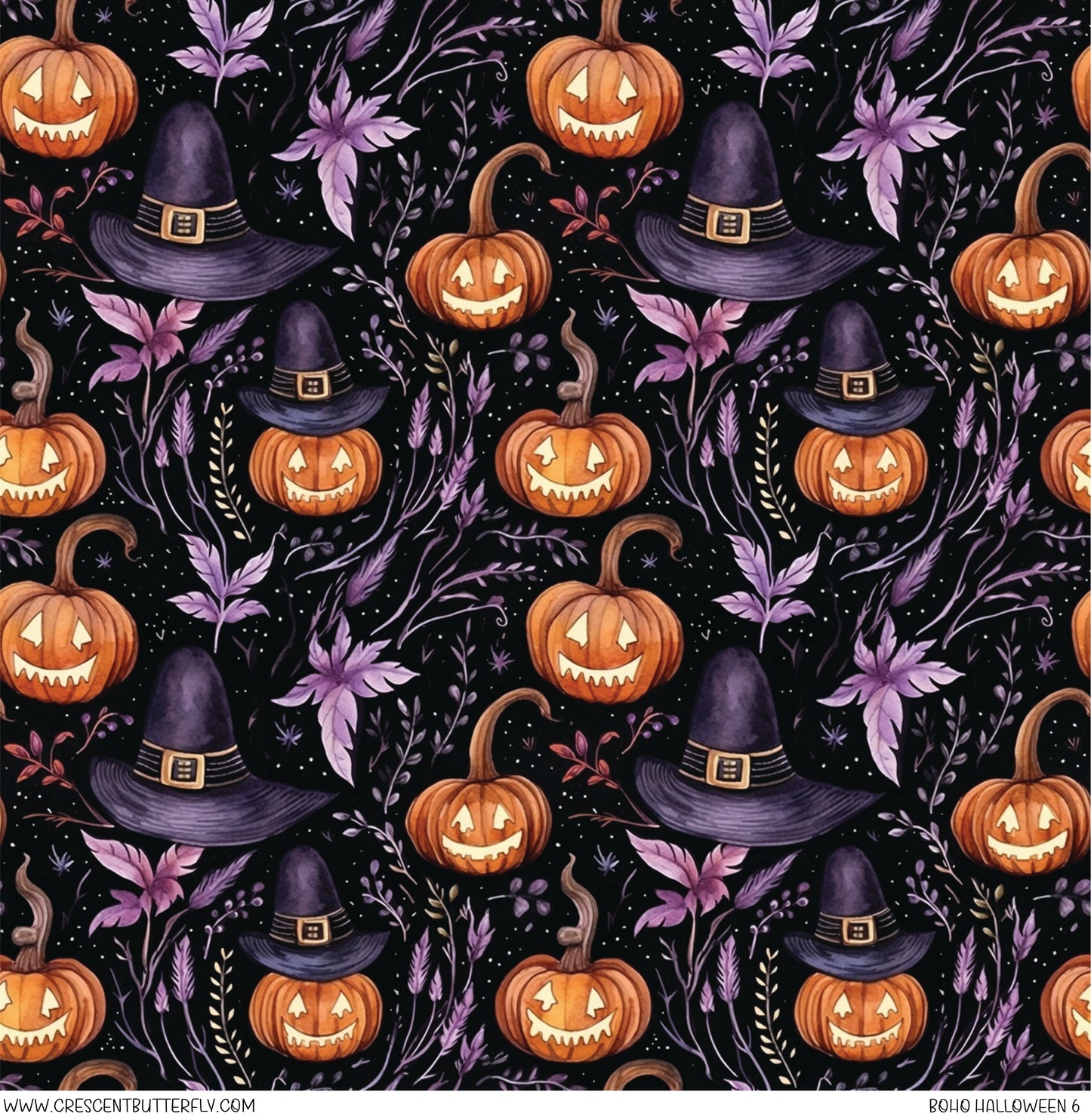 Boho Halloween 6 Printed Vinyl Sheet/Wrap