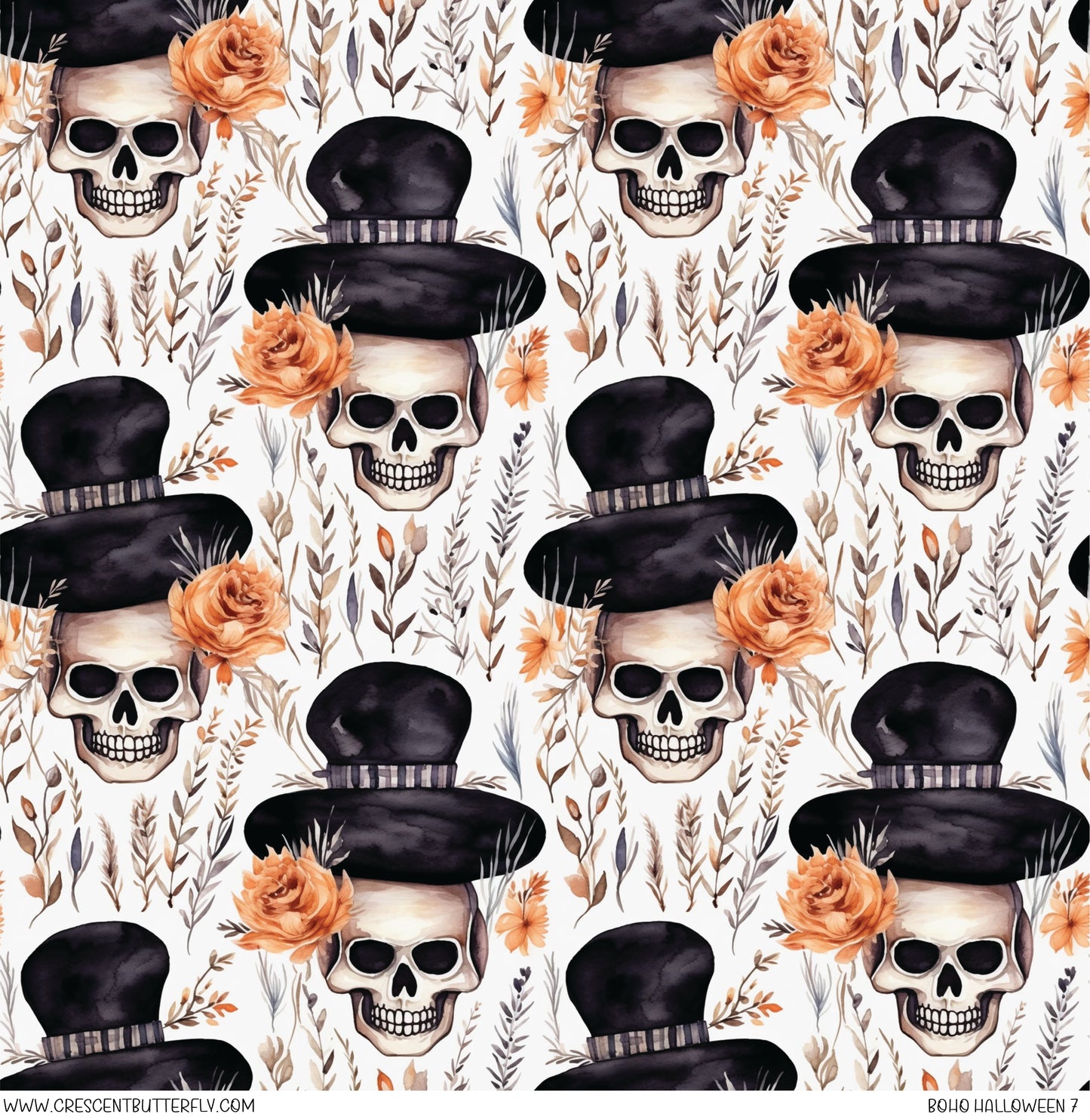 Boho Halloween 7 Printed Vinyl Sheet/Wrap