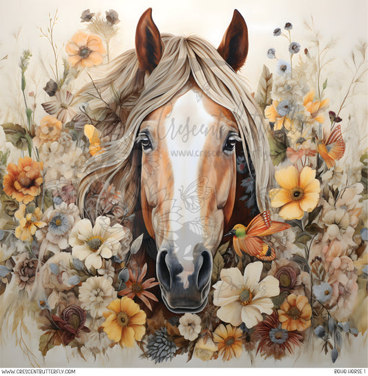 Boho Horse 1 Printed Vinyl Sheet/Wrap