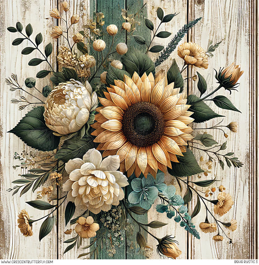 Boho Rustic 3 Printed Vinyl Sheet/Wrap