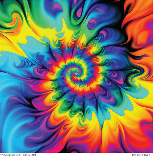 Bright Tie Dye 11 Printed Vinyl Sheet/Wrap