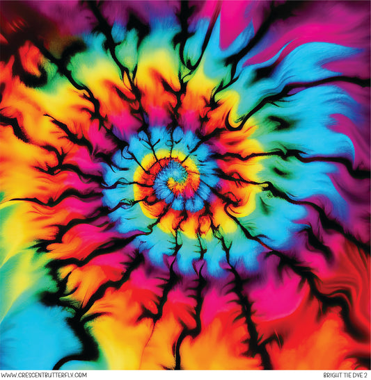 Bright Tie Dye 2 Printed Vinyl Sheet/Wrap