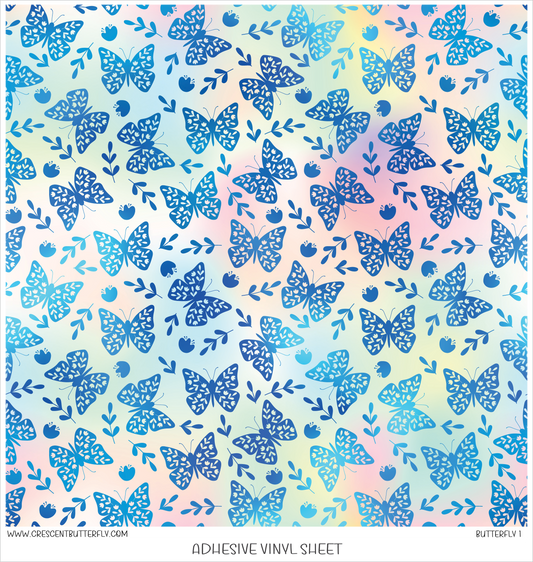 Butterfly 1 Printed Vinyl Sheet