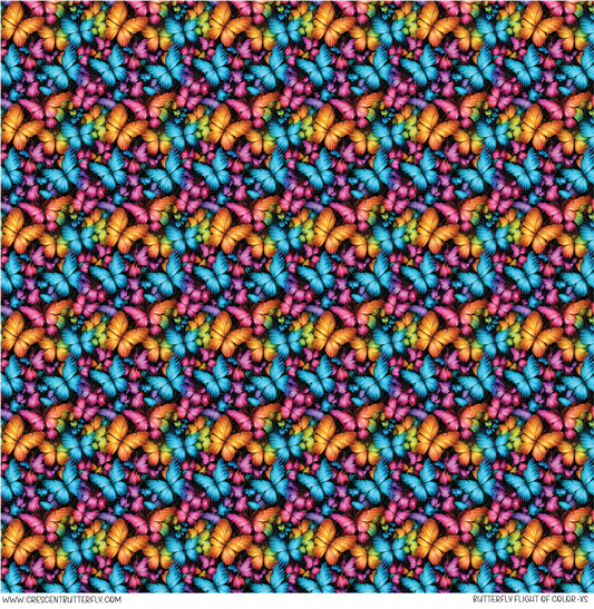 Butterfly Flight of Color XS Pattern Vinyl Sheet/Wrap