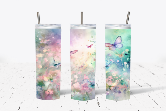 Butterfly Scene Sublimation Tumbler