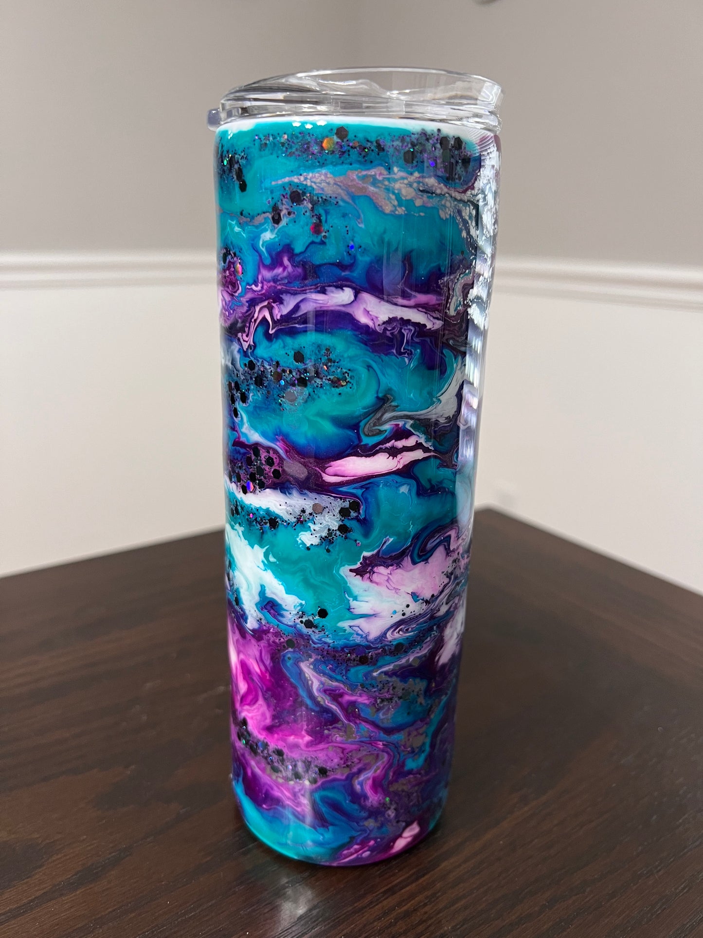 Wild Flower Fields Handmade Custom Epoxy Tumbler