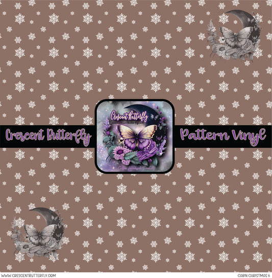 Cabin Christmas 6 Printed Vinyl Sheet/Wrap