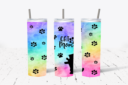 Cat Mom Sublimation Tumbler