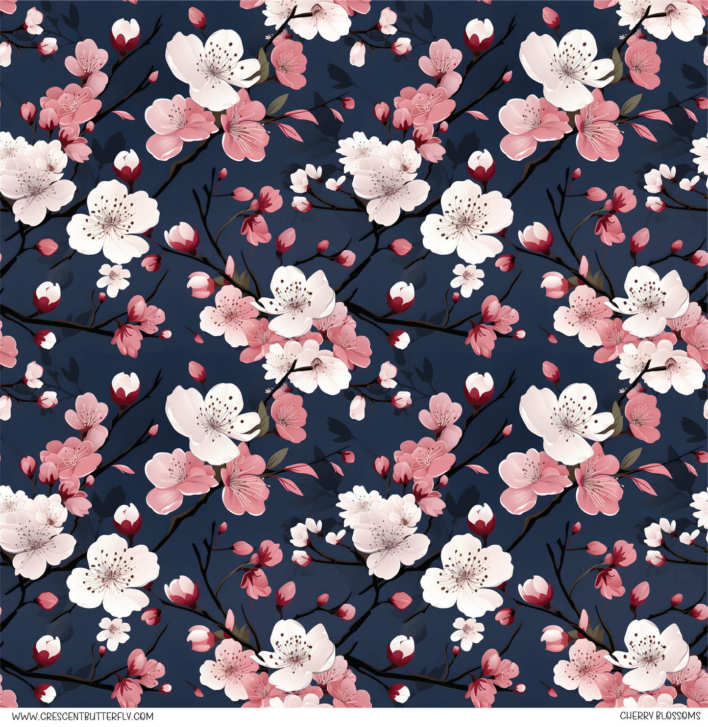 Cherry Blossoms Vinyl Sheet/Wrap