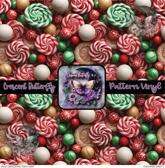 Christmas Candy 2 Printed Vinyl Sheet/Wrap