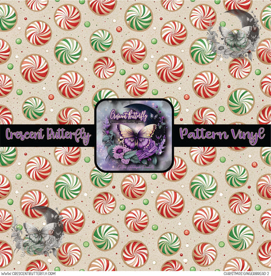 Christmas Gingerbread 2 Printed Vinyl Sheet/Wrap