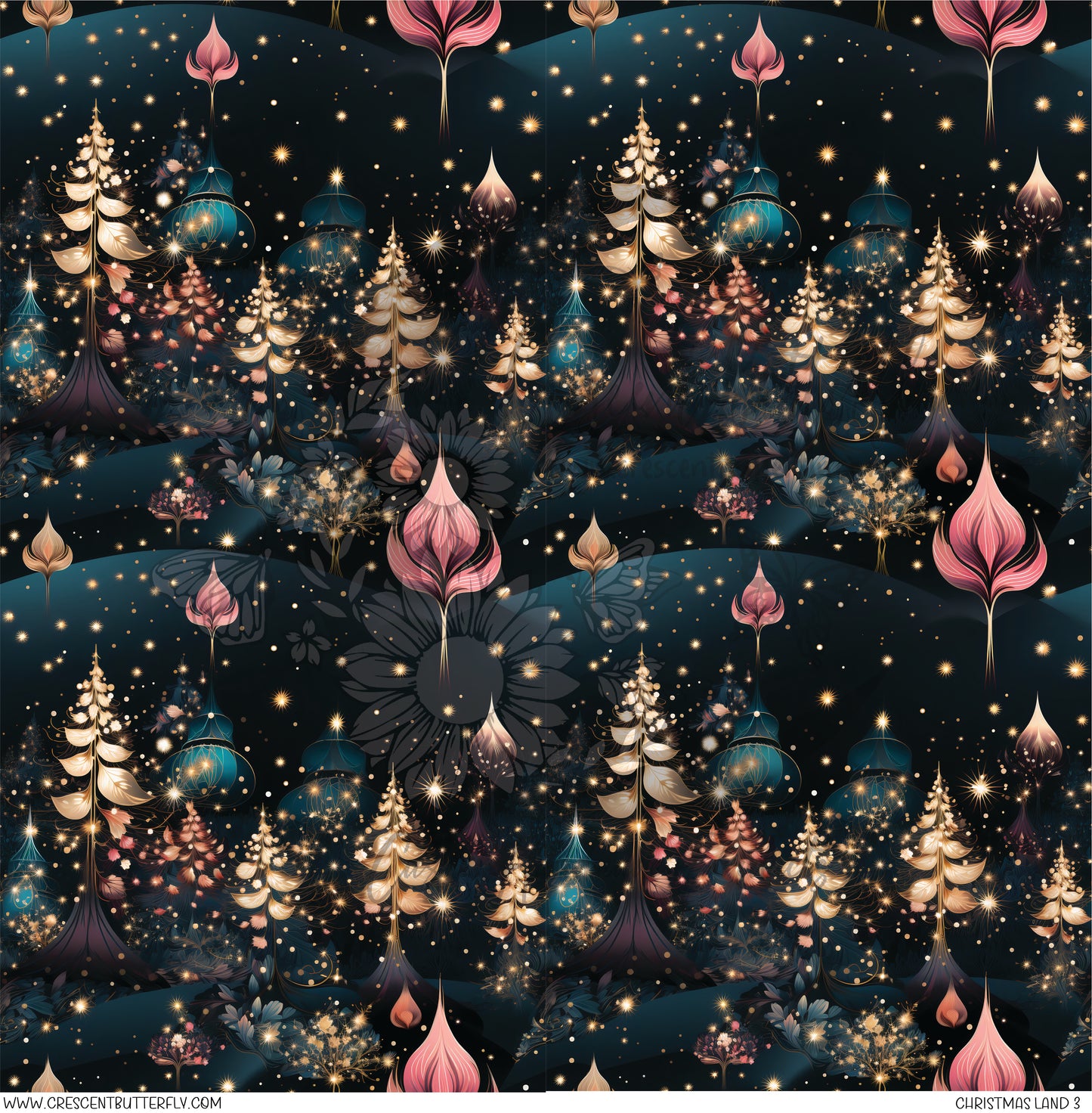 Christmas Land 3 Printed Vinyl Sheet/Wrap