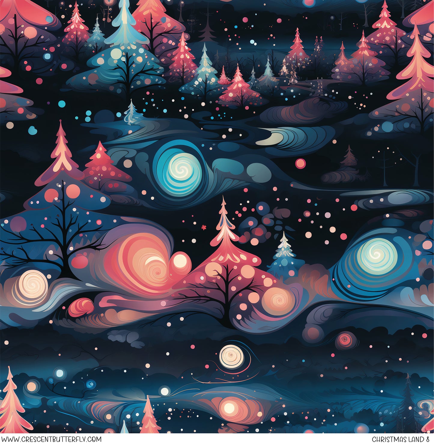 Christmas Land 8 Printed Vinyl Sheet/Wrap