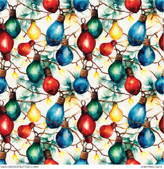 Christmas Lights Vinyl Sheet/Wrap