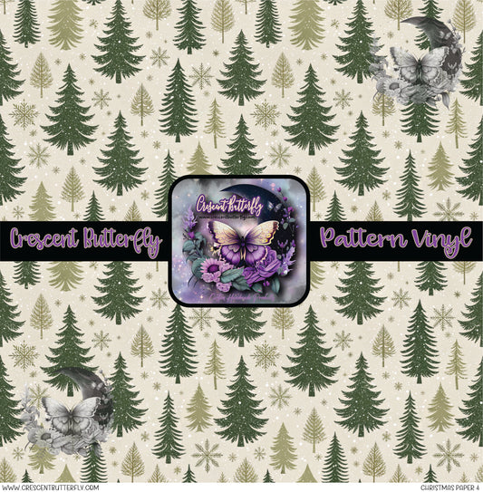Christmas Paper 4 Printed Vinyl Sheet/Wrap