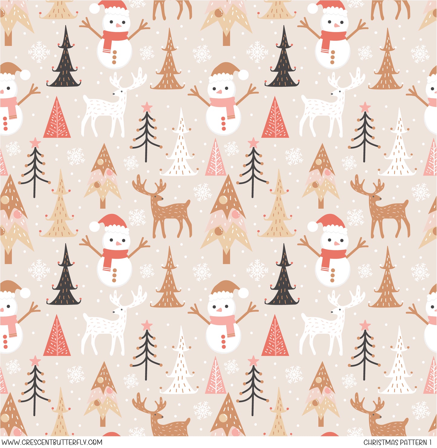 Christmas Pattern 1 Vinyl Sheet/Wrap