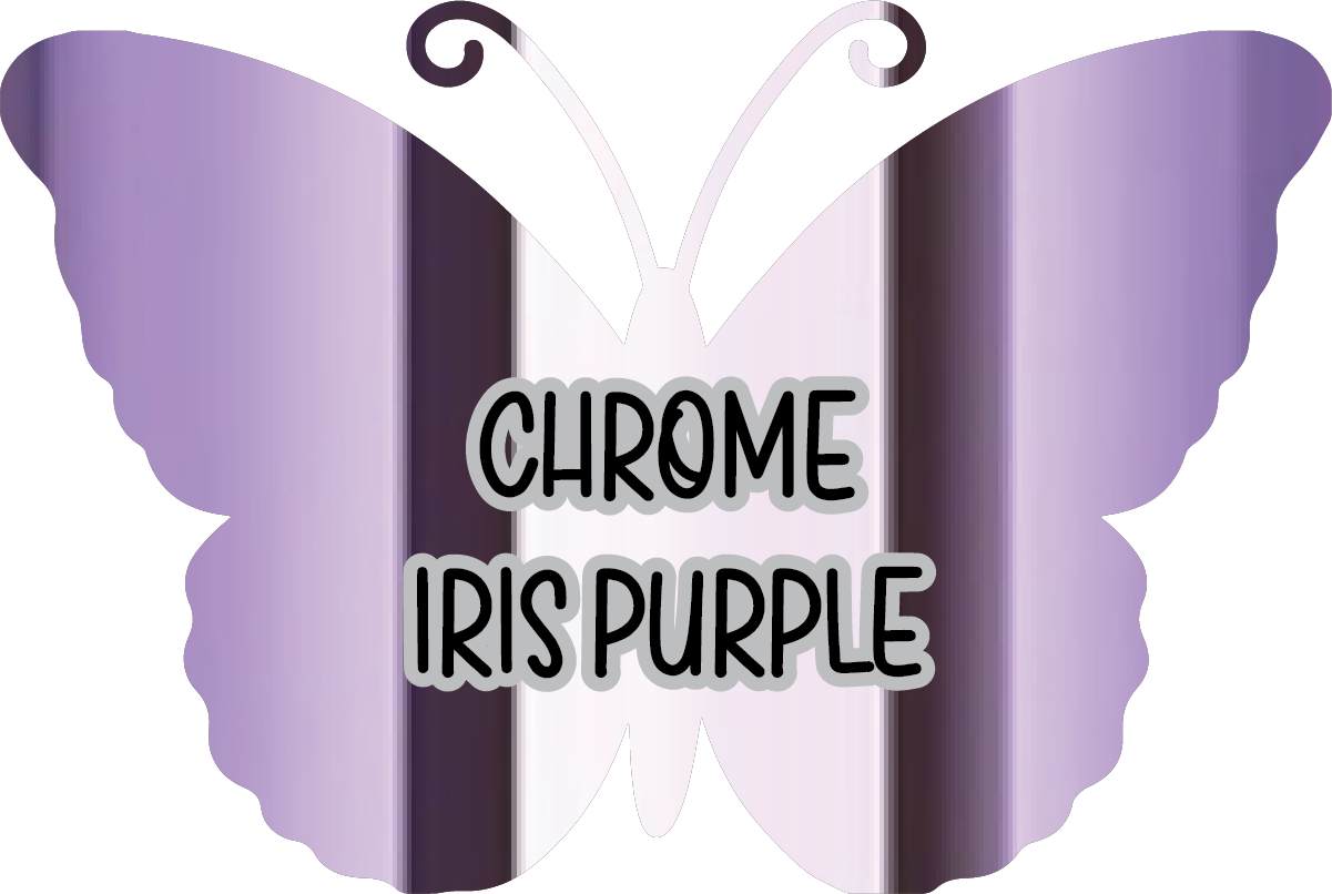 Chrome Iris Purple Pre-Cut Pinstripe Vinyl Sheet