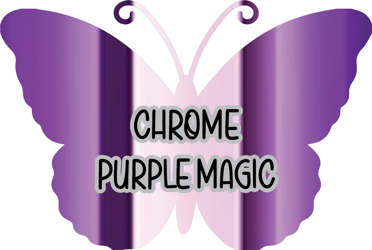 Chrome Purple Magic Pre-Cut Pinstripe Vinyl Sheet
