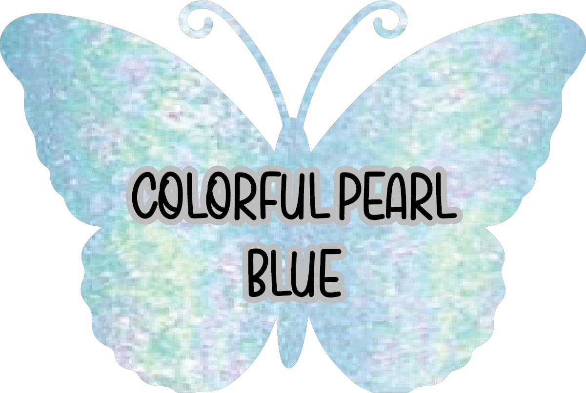 Colorful Pearl Blue Pre-Cut Pinstripe Vinyl Sheet