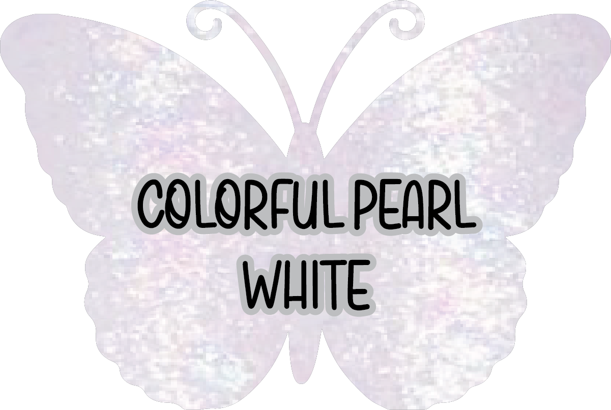 Colorful Pearl White Pre-Cut Pinstripe Vinyl Sheet