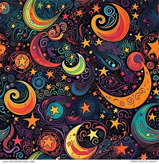 Cosmic Celestial Galaxy 5 Vinyl Sheet/Wrap