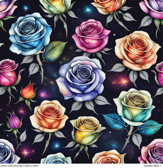 Cosmic Rose 1 Printed Vinyl Sheet/Wrap