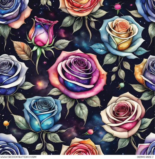 Cosmic Rose 2 Printed Vinyl Sheet/Wrap