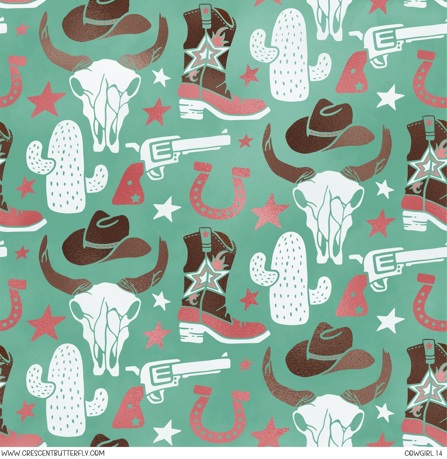 Cowgirl 14 Printed Vinyl Sheet/Wrap