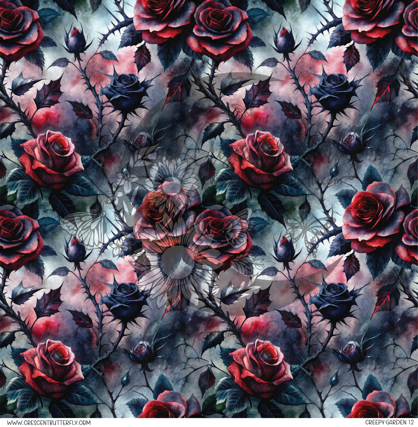 Creepy Garden 12 Printed Vinyl Sheet/Wrap