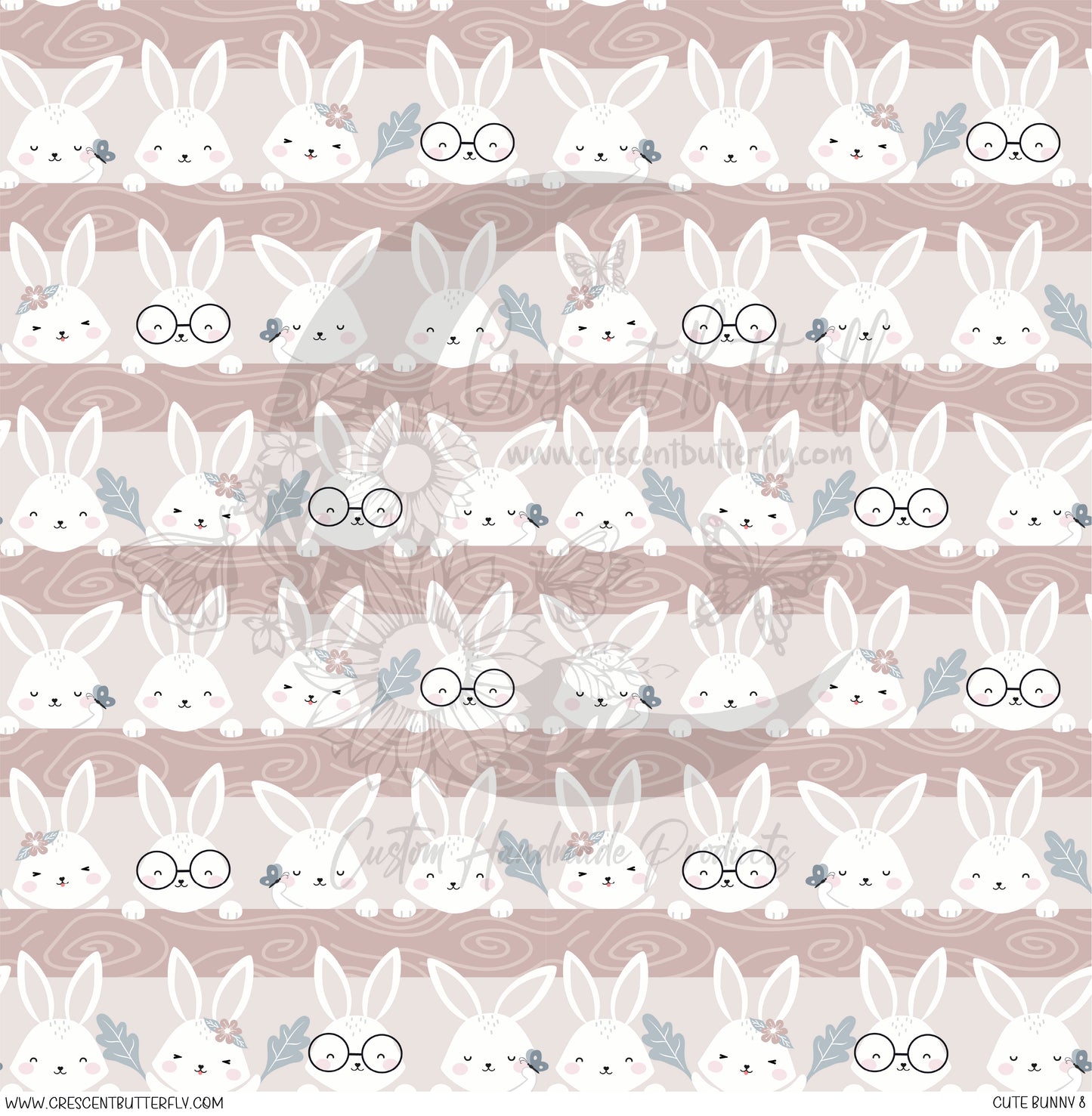 Cute Bunny 8 Printed Vinyl Sheet/Wrap