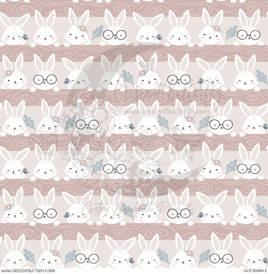 Cute Bunny 8 Printed Vinyl Sheet/Wrap