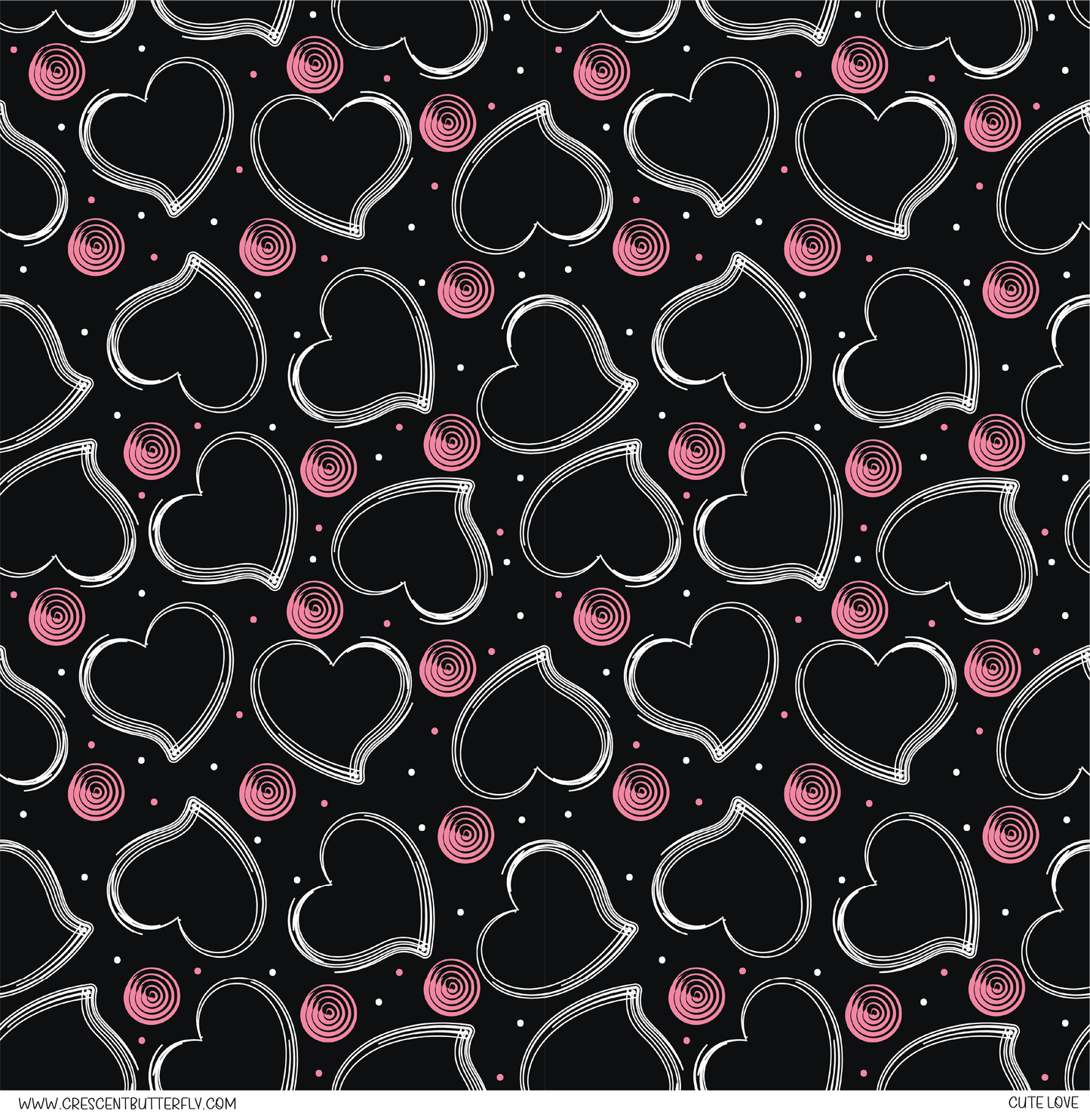 Cute Love Vinyl Sheet/Wrap