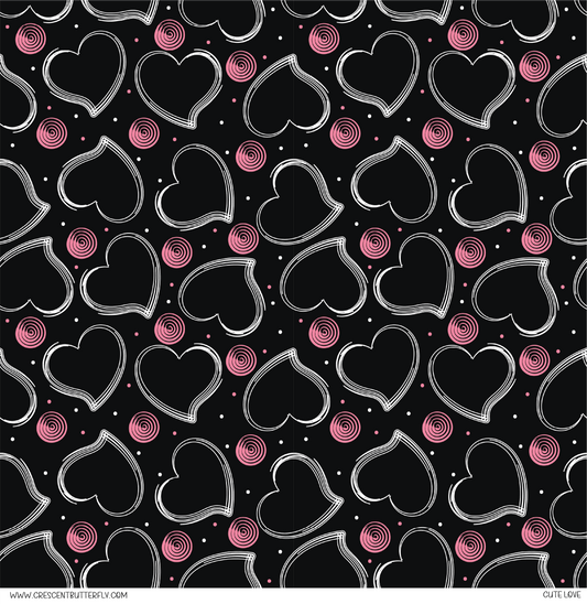 Cute Love Vinyl Sheet/Wrap