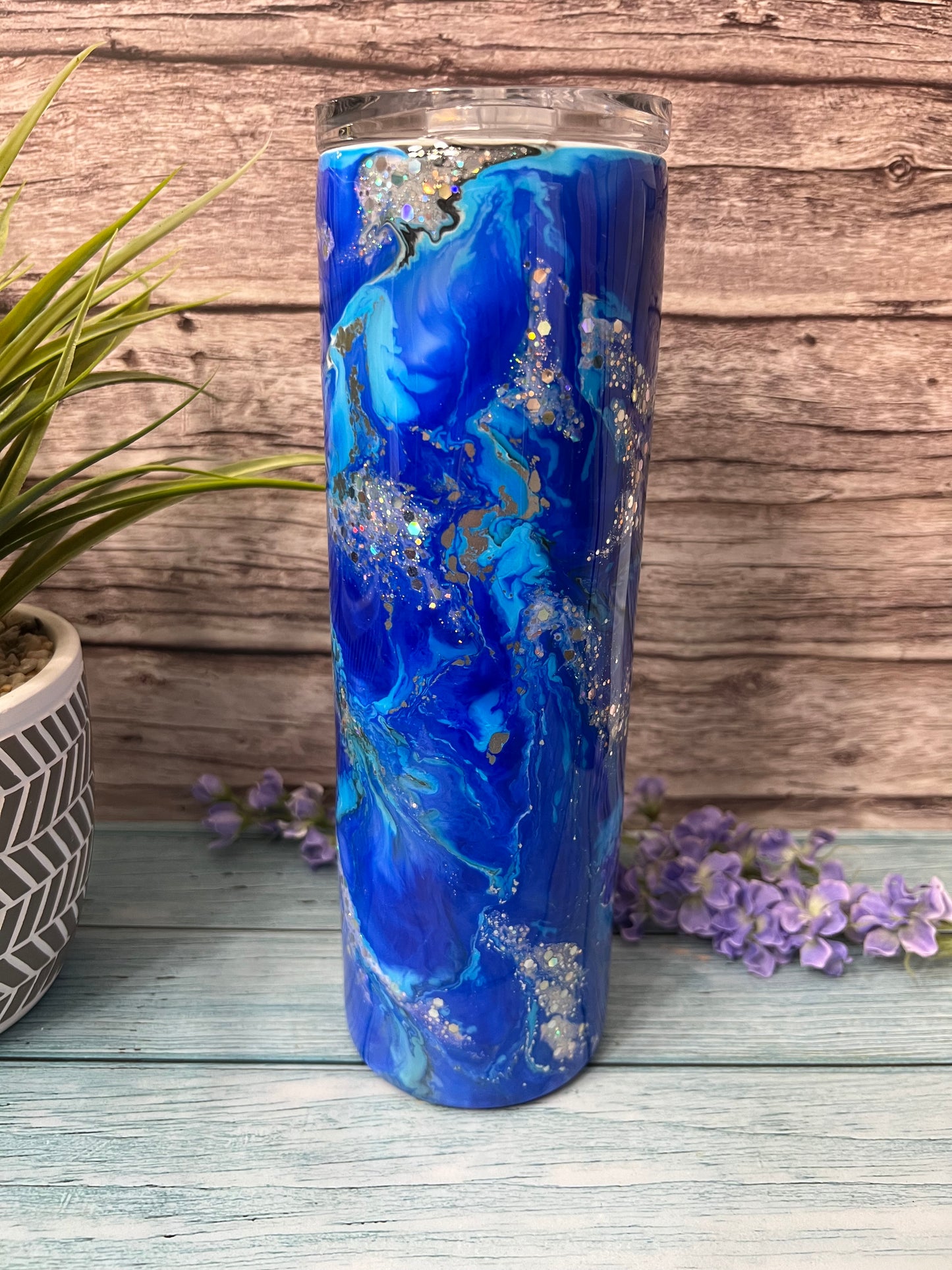 Island Paradise Handmade Custom Epoxy Tumbler