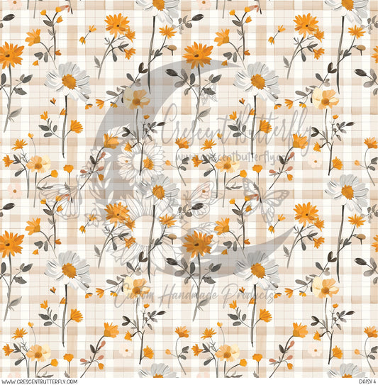 Daisy 4 Printed Vinyl Sheet/Wrap