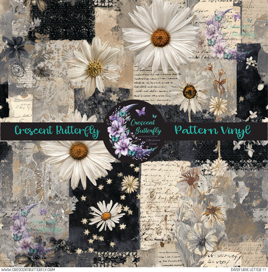 Daisy Love Letter 11 Printed Vinyl Sheet/Wrap